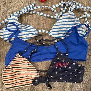 Roxy Girls Swim Bikini- Blue, Navy, Red, White